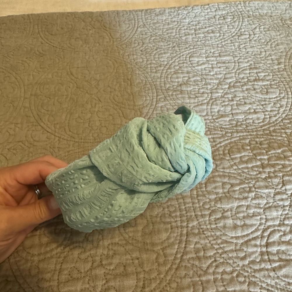 Anthropologie aqua headband, never worn